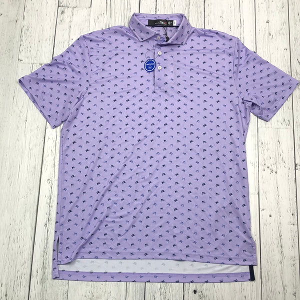 Ralph Lauren purple patterned golf shirt - His M