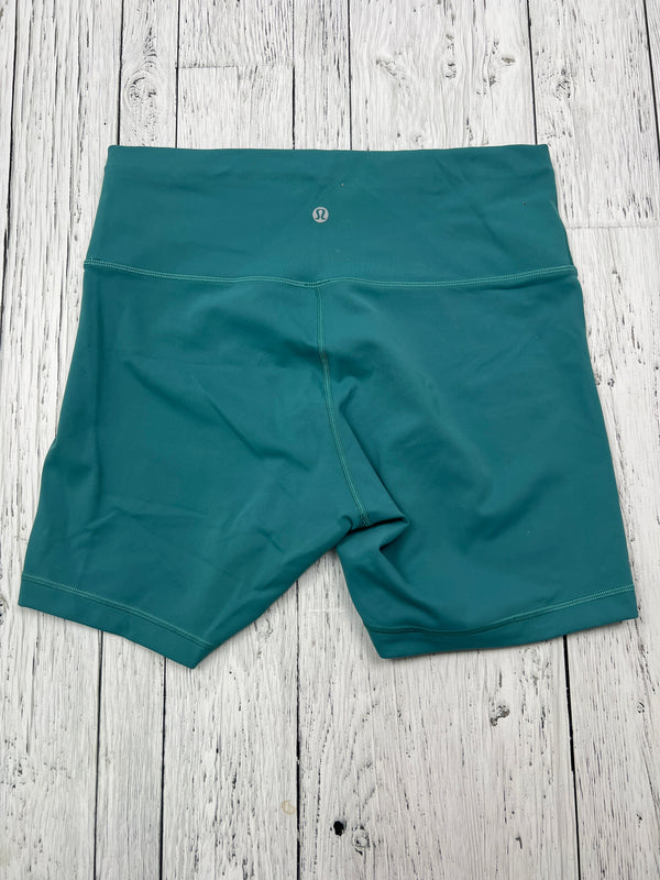 lululemon blue biker shorts - Hers L/12