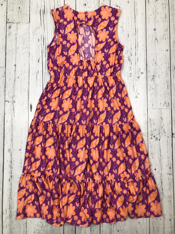 Japna girls purple orange floral dress - Girls 12