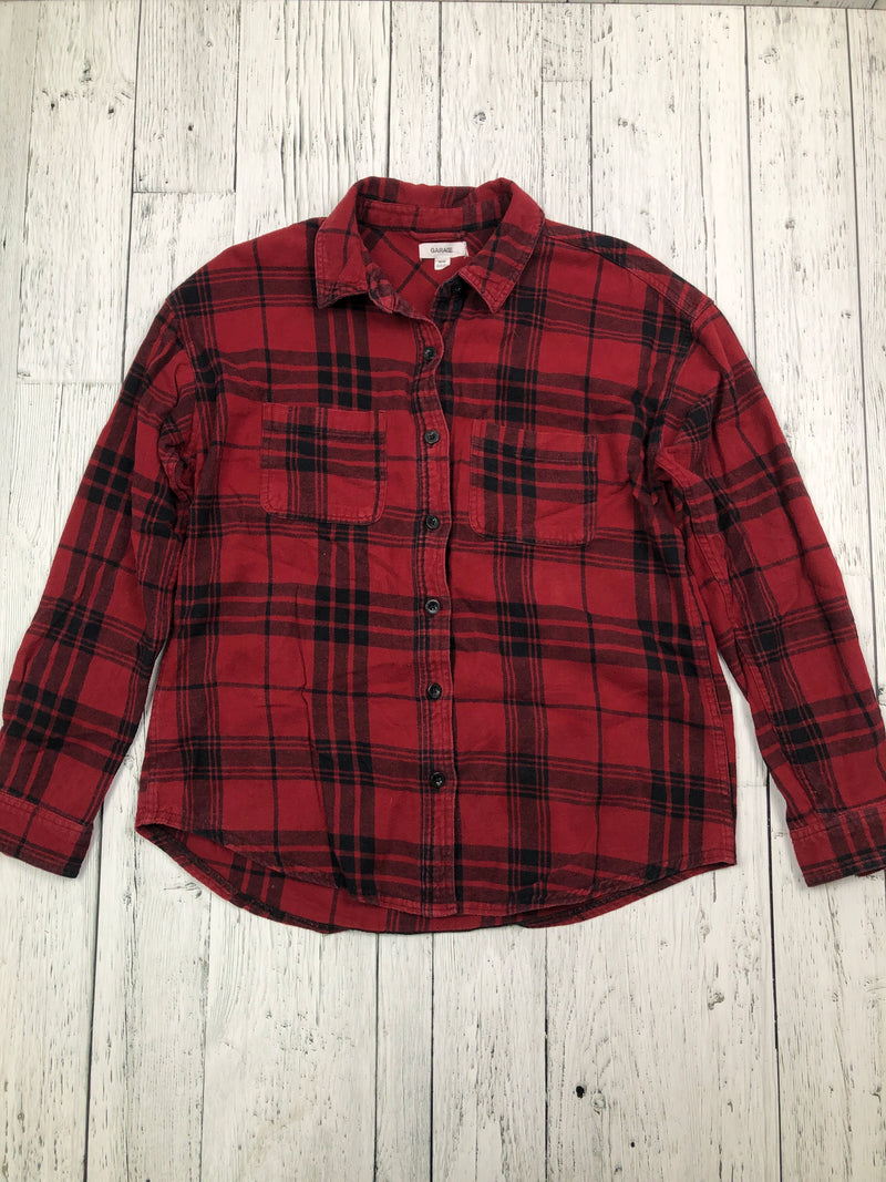 Garage red black plaid flannel - Hers M