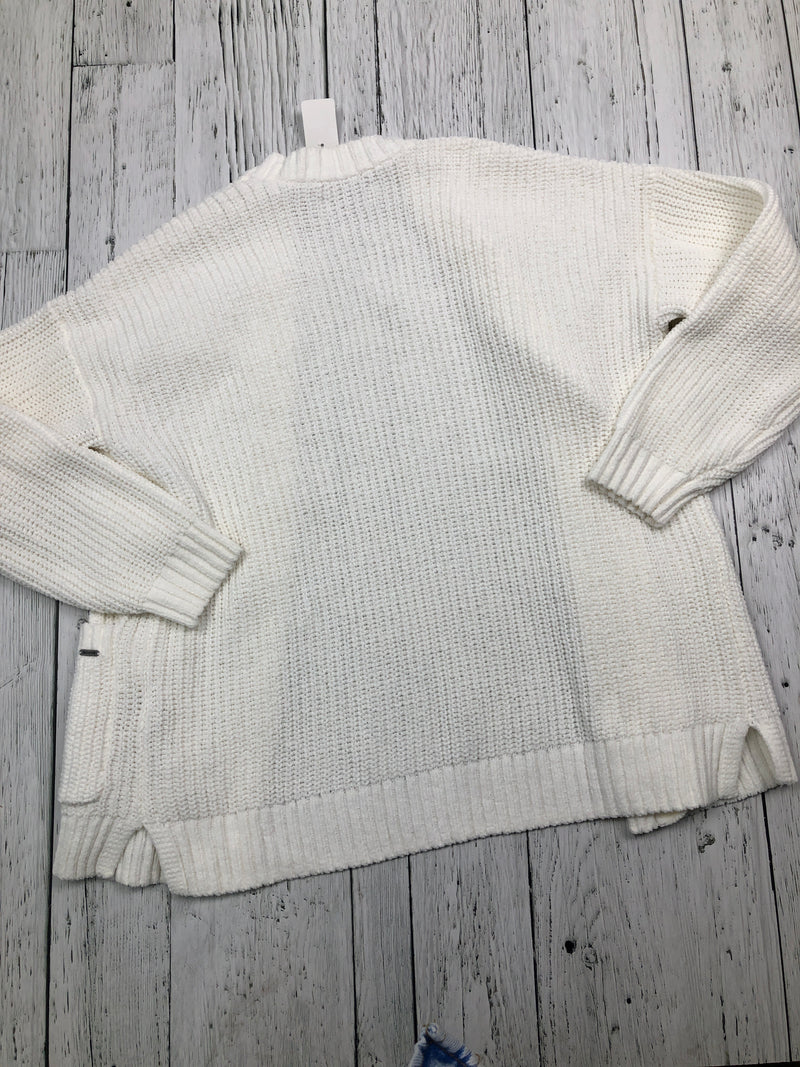 Hollister white knit cardigan - Hers S