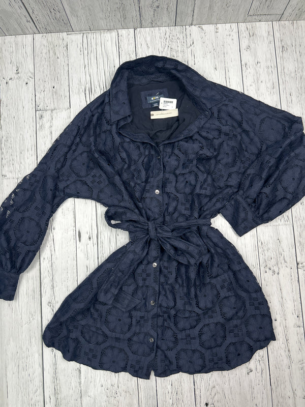 Anthropologie navy lace dress - Hers L