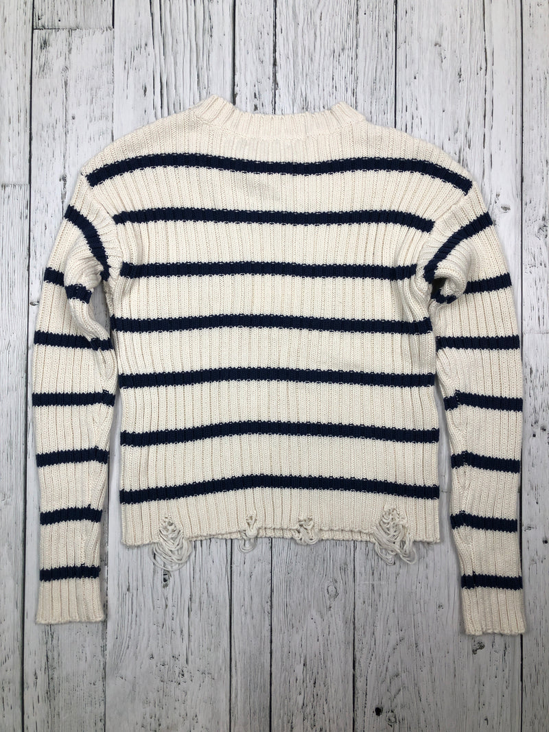 Heartloom white black striped sweater - Hers L