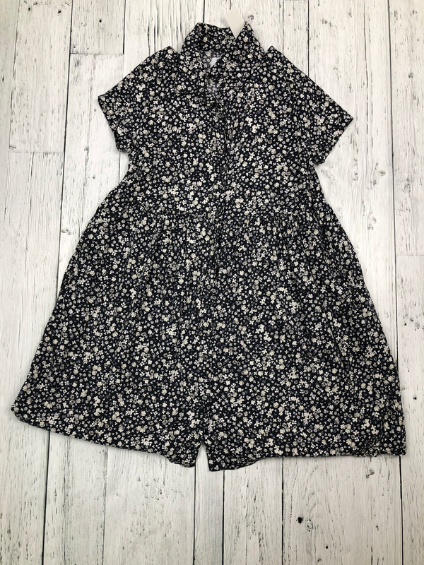 Old navy blue floral dress - Girls 10