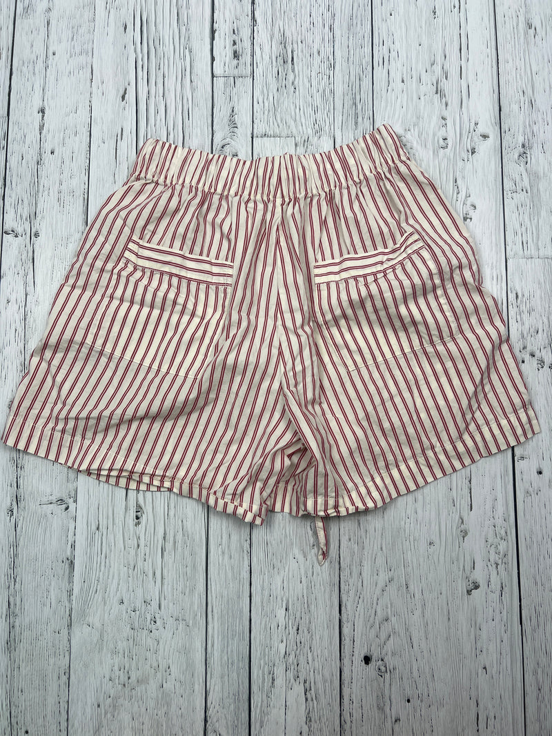 Tekla red white striped shorts - Hers S