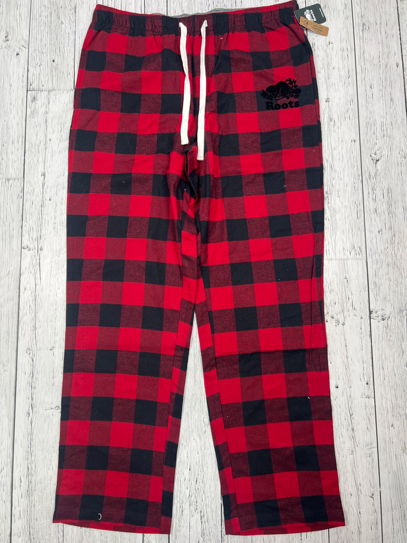Roots red black plaid pyjamas - Hers L