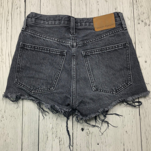 Denim forum black jean shorts - Hers XXS/23