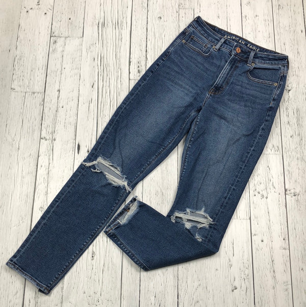 American eagle distressed blue jeans - Hers XXS/00