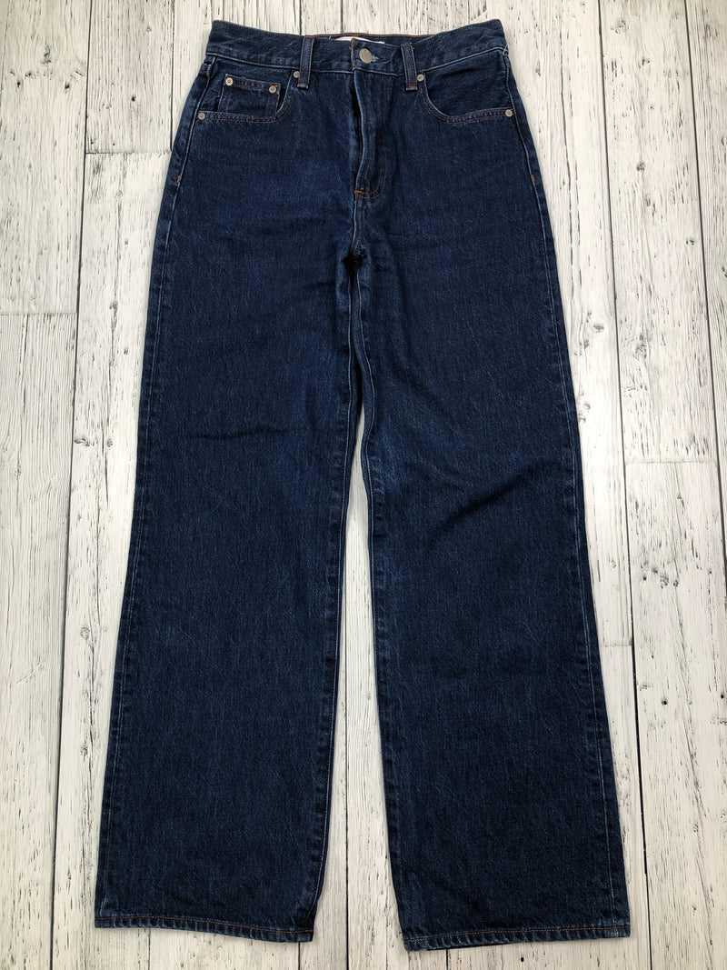 Denim Forum high rise wide blue jeans - Hers S/26