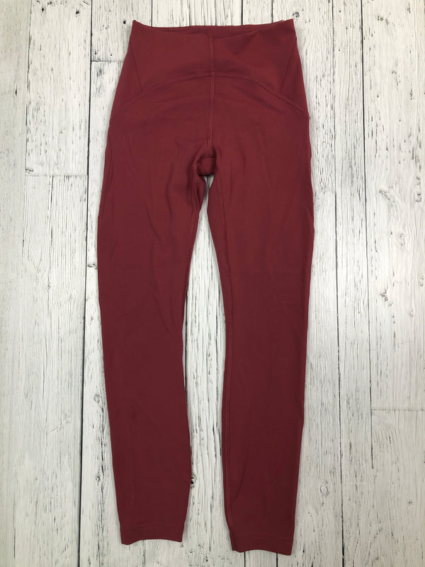 lululemon burgundy leggings - Hers S/4