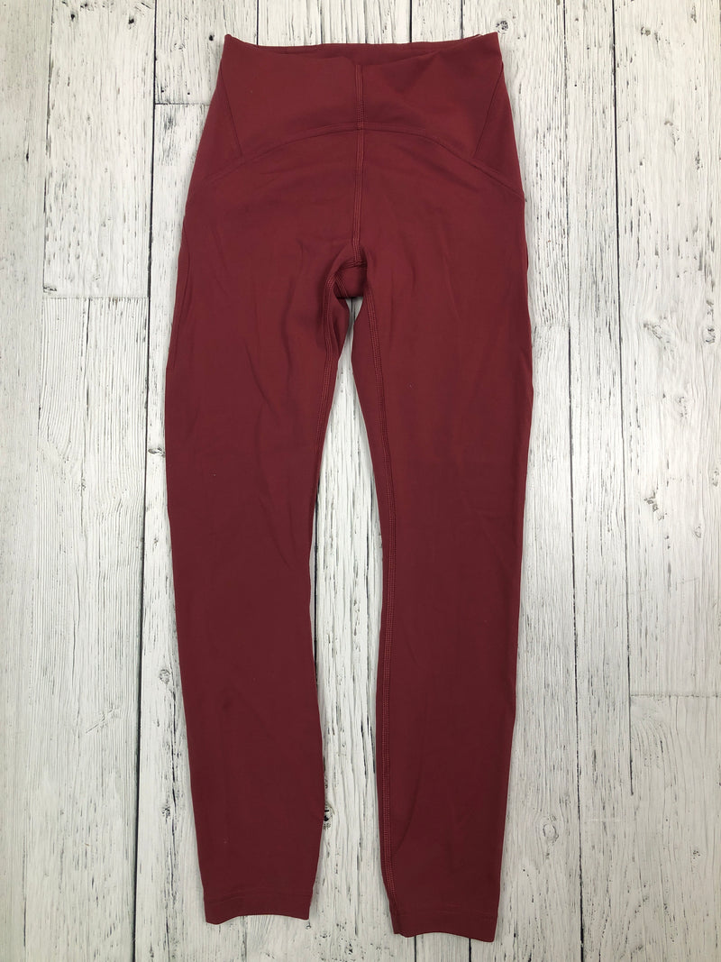 lululemon burgundy leggings - Hers S/4