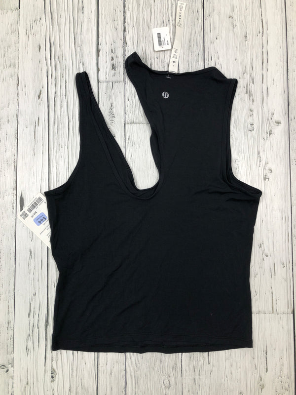 lululemon black athletic tank top - Hers S/6