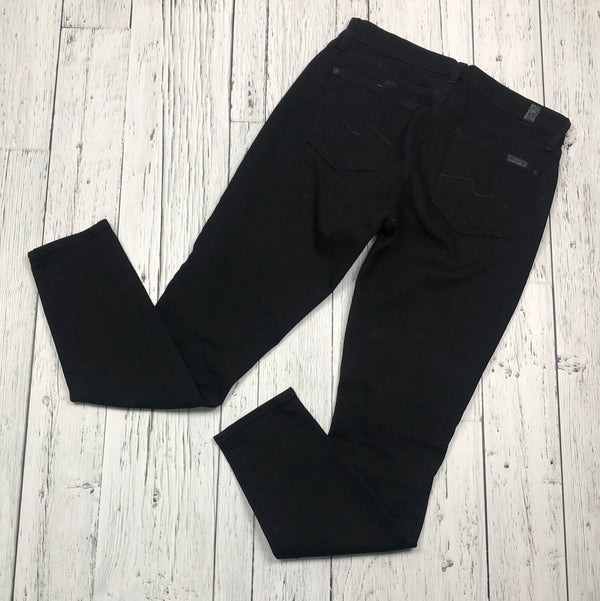 For all 7 mankind black distressed black jeans - Hers XS/26