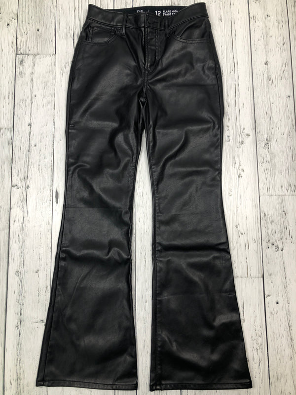 Gap black leather flared pants - Girls 12