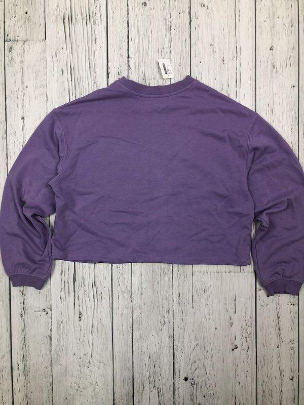 H&M purple cropped sweater - Girls 10