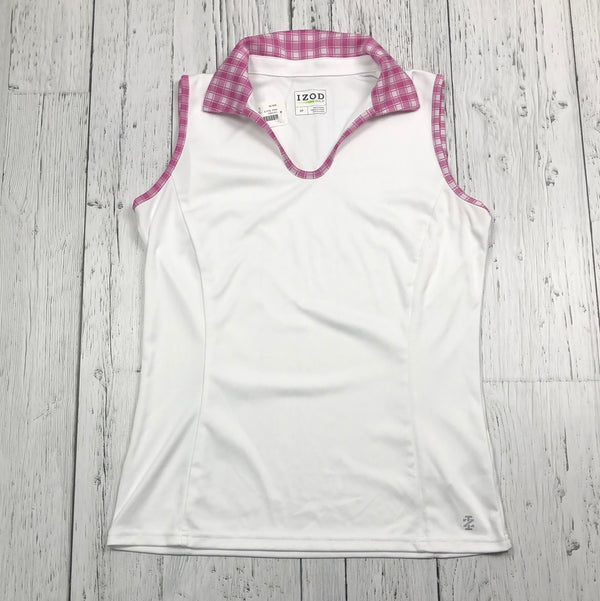 Izod white pink golf shirt - Hers S