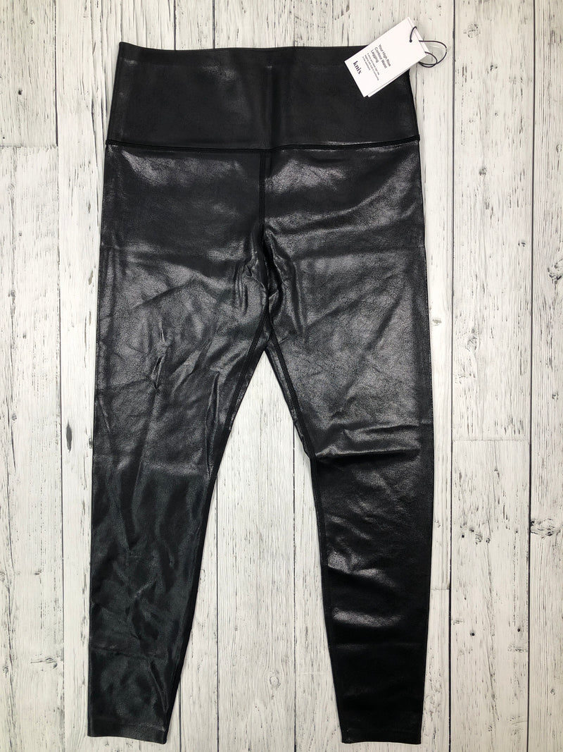 Knix black leather leggings - Hers L