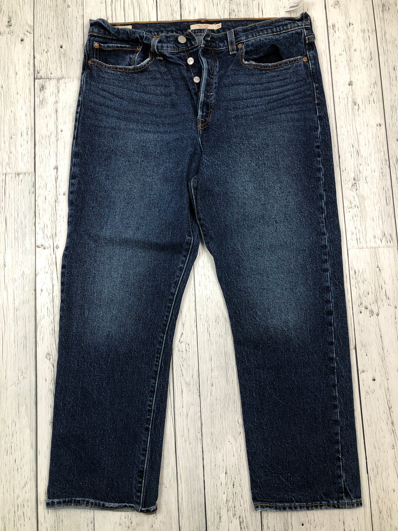 Levi’s blue wedge straight jeans - Hers L/33
