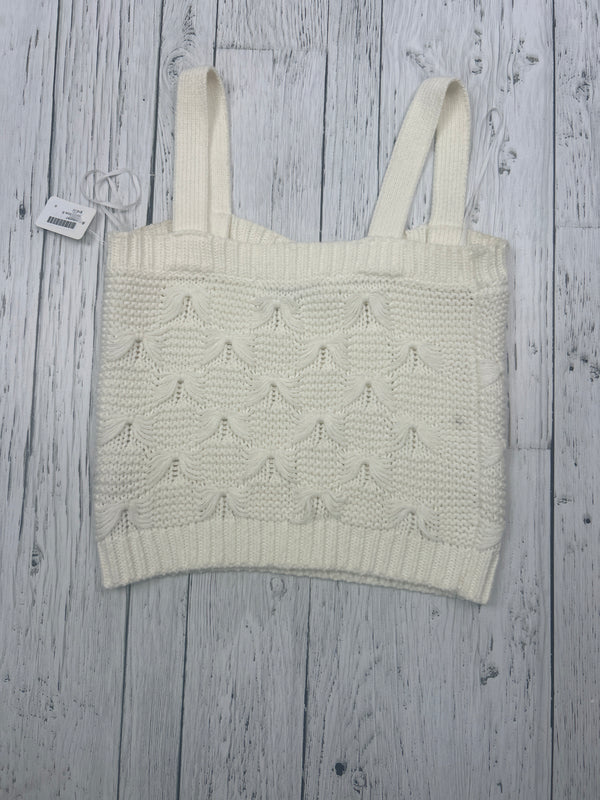 Zara White knit tank top - Hers S
