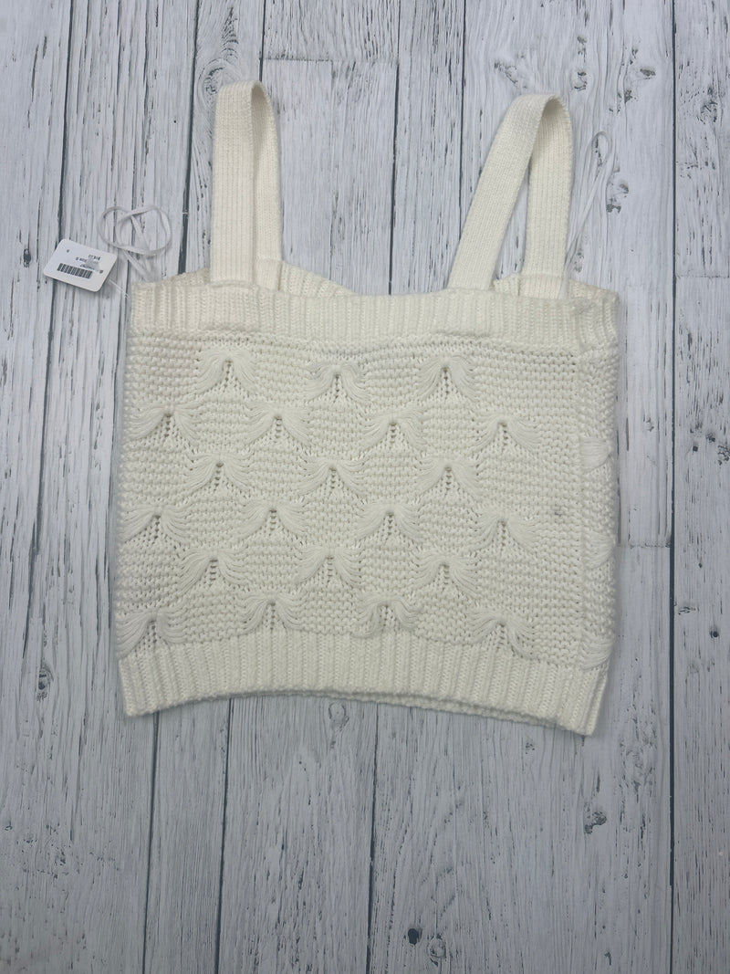 Zara White knit tank top - Hers S