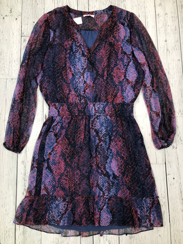 Parker purple patterned dress - Hers M