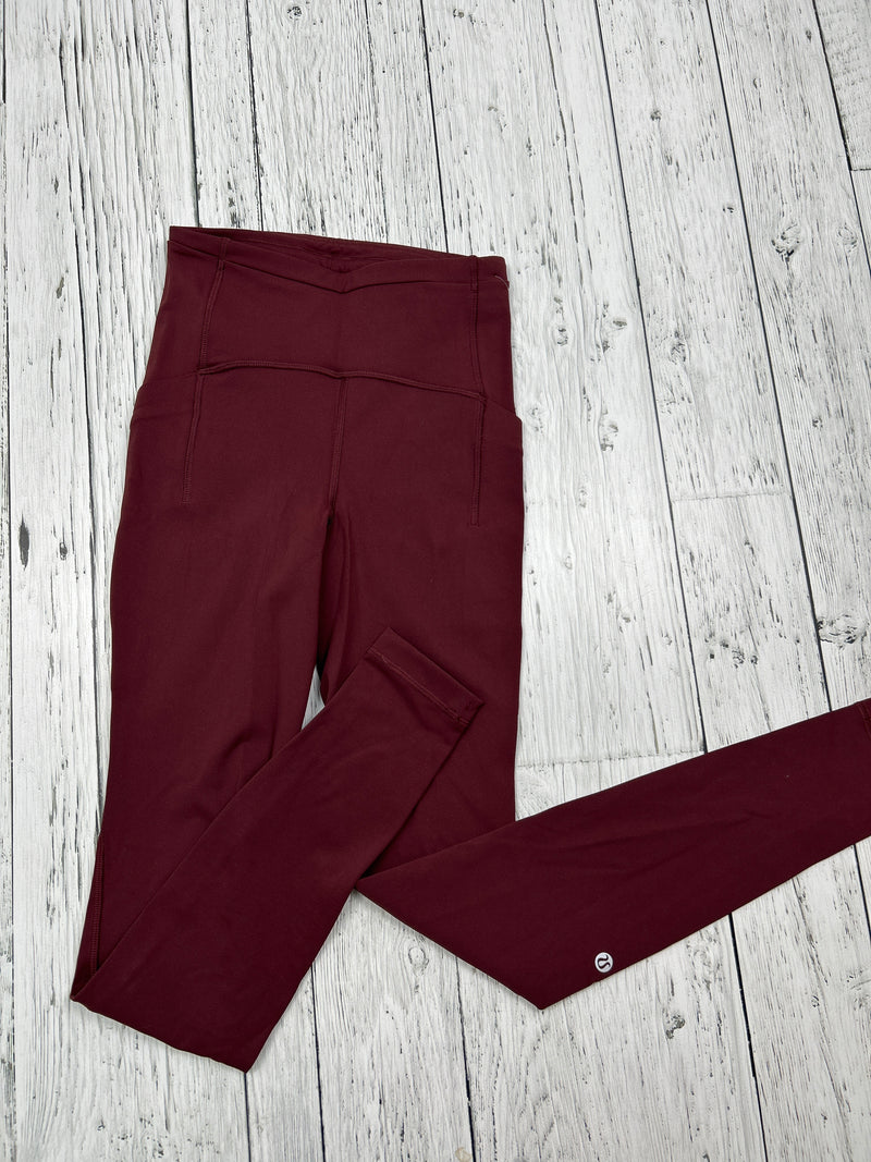 lululemon burgundy leggings - Hers XS/2