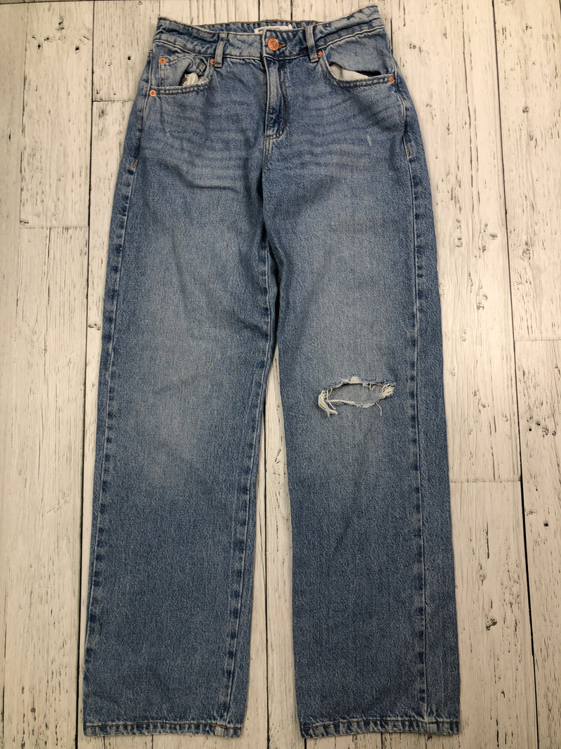 Garage blue slouchy distressed jeans - Hers XS/25