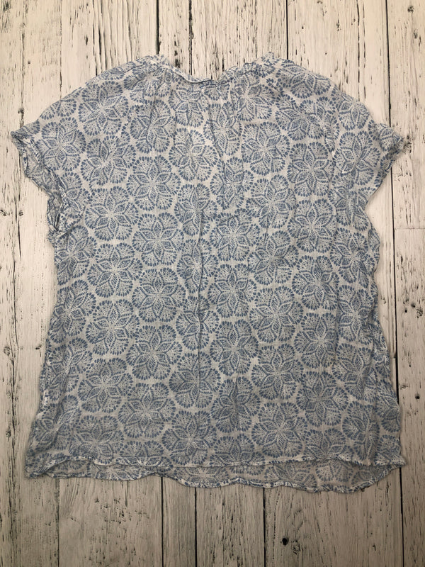 Jigsaw blue floral shirt - Hers M/10