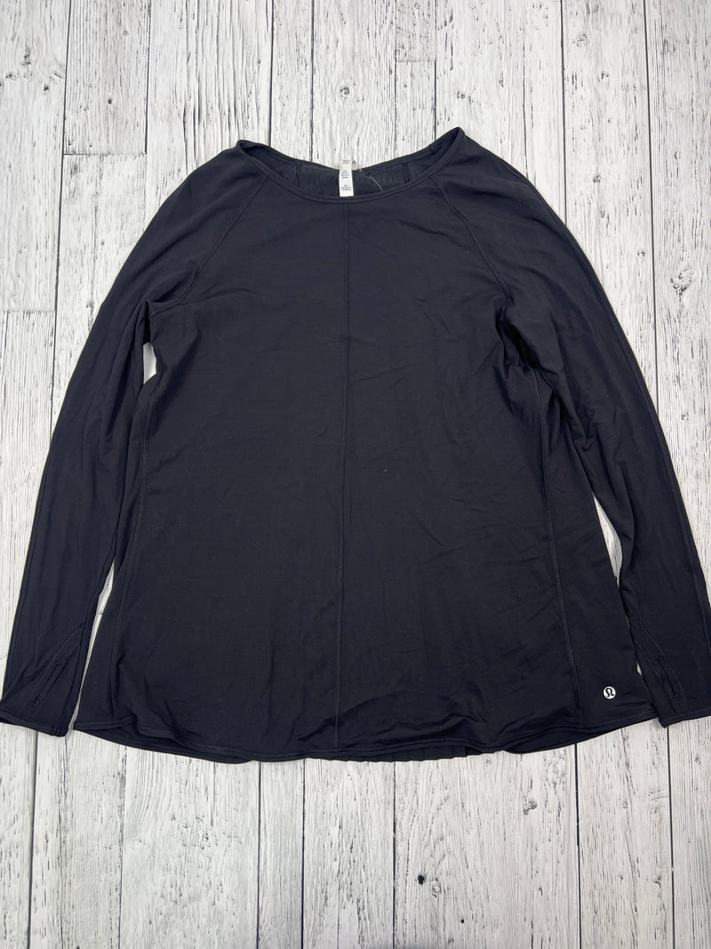 lululemon black long sleeve shirt - Hers L/12