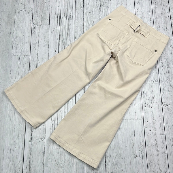 Pilcro cream boot leg pants - Hers XS/26