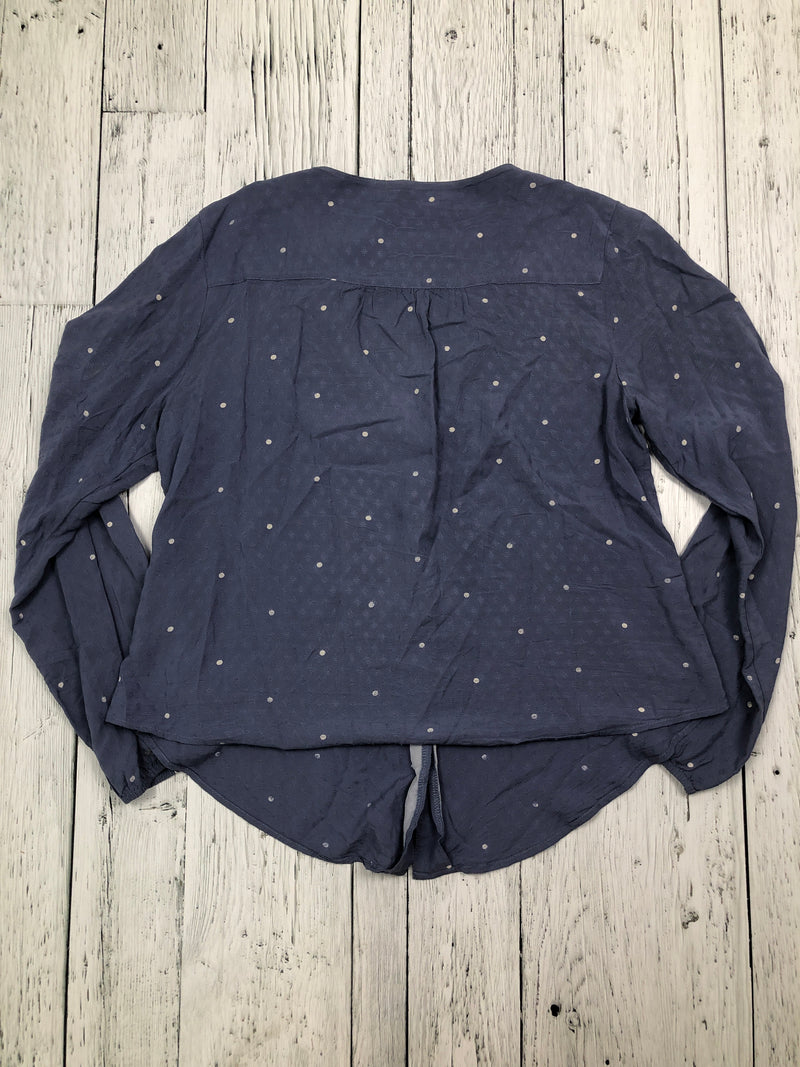 Abercrombie&Fitch blue white polka dot shirt - Hers M