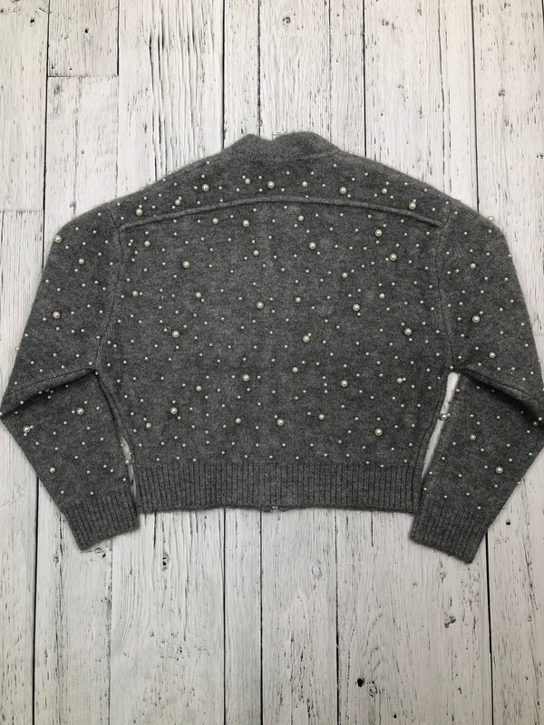 Edit grey pearl sweater - Hers S