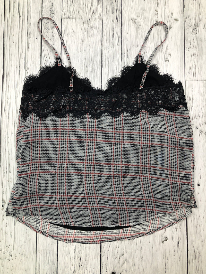 Abercrombie&Fitch grey red plaid tank top - Hers XS