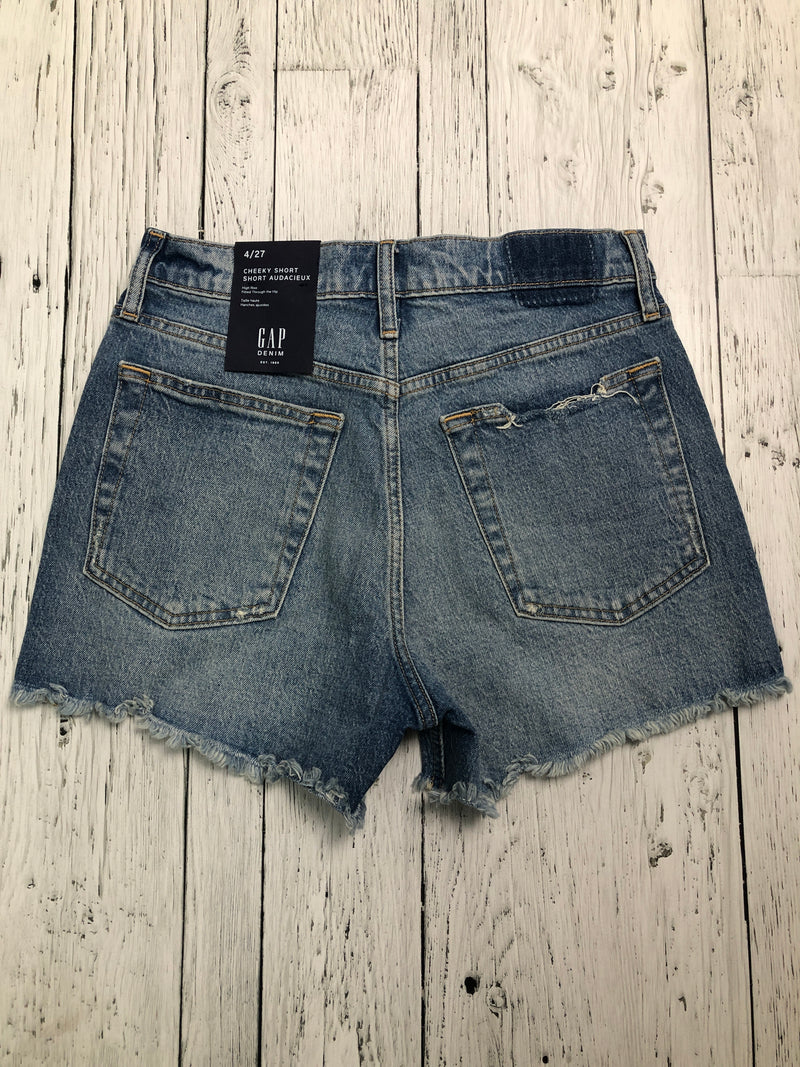 Gap cheeky short high rise blue denim shorts - Hers S/27