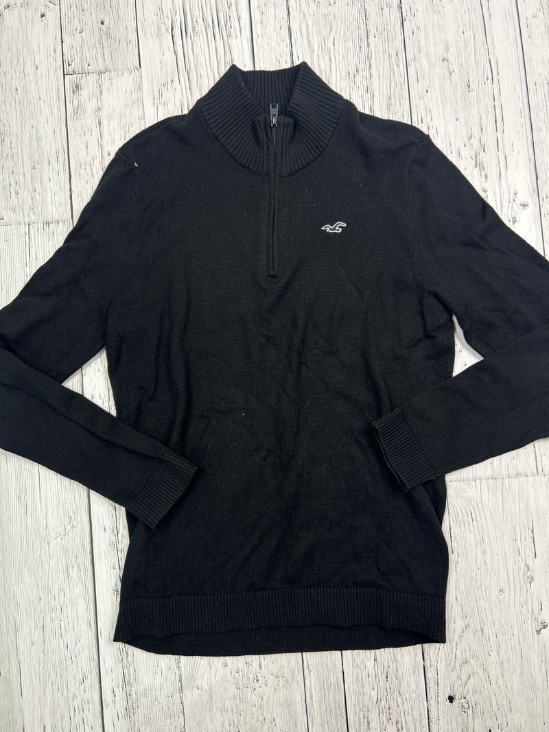 Hollister black half zip sweater - His M