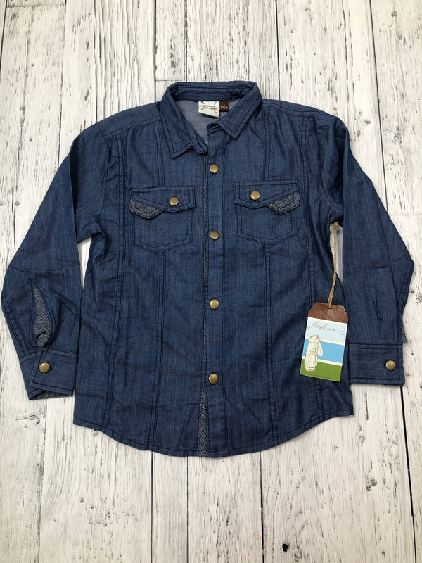 Fore!! blue button up shirt - Boys 7