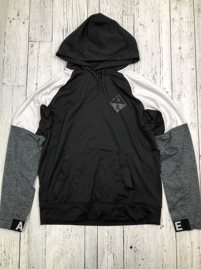 American Eagle black grey white hoodie - His M