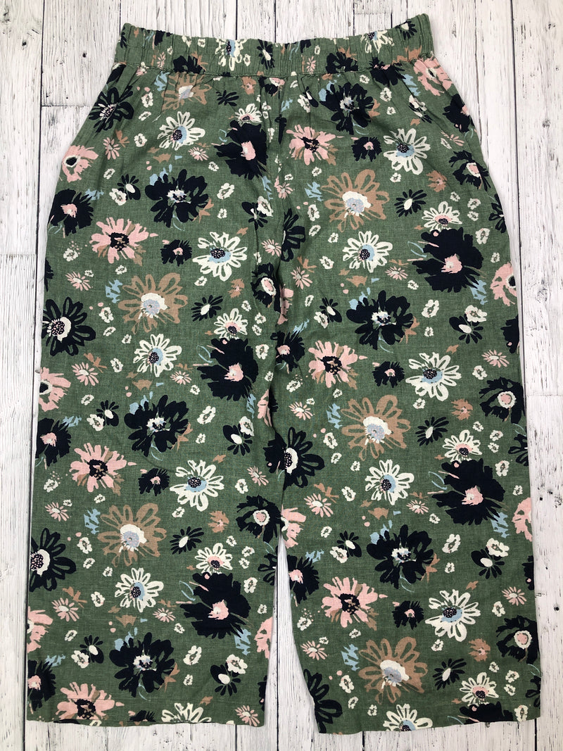 Lily&Me green floral pants - Hers L/12