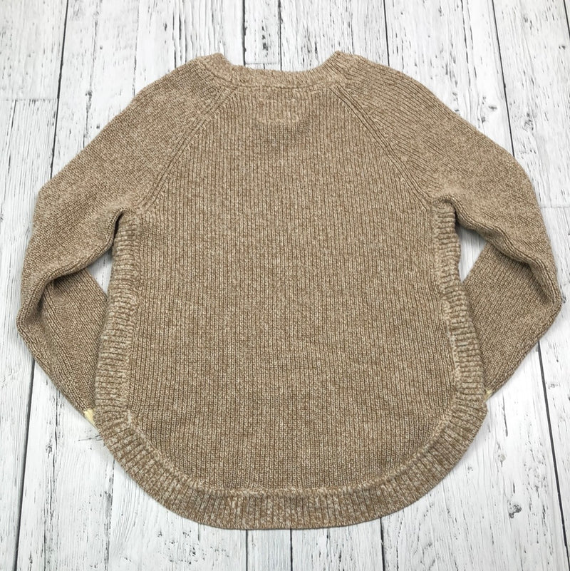 Roots beige knitted sweater - Hers S