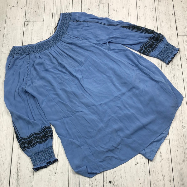 Free People blue patterned shirt - Hers S