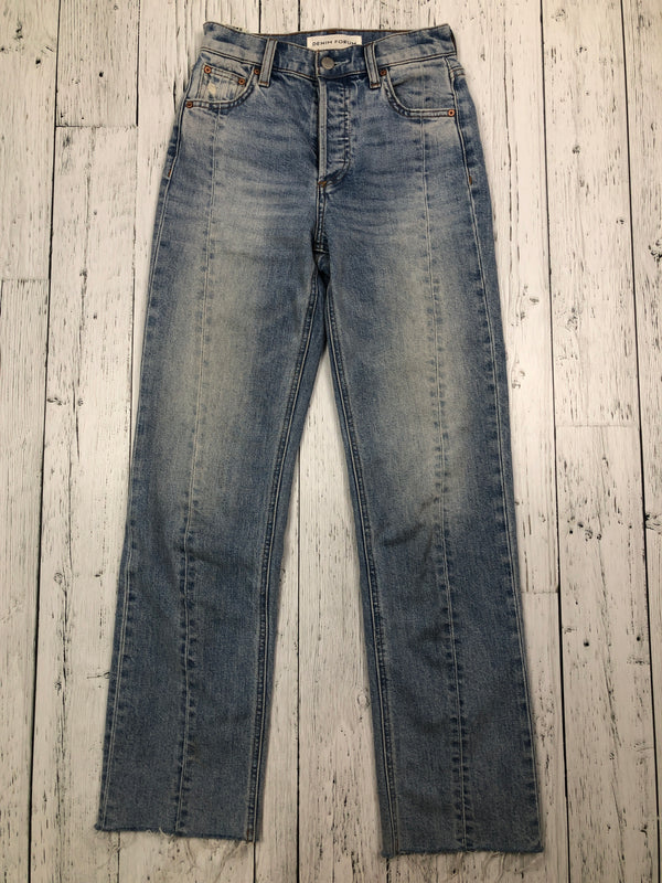 Denim Forum blue high rise straight jeans - Hers XXS/23