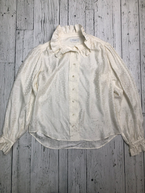 Equipment white patterned shirt - Hers M