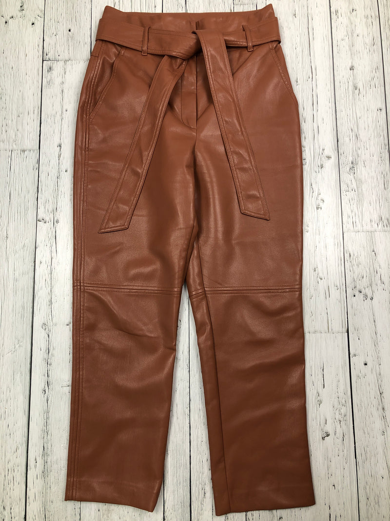 Wilfred Aritzia brown leather pants - Hers S