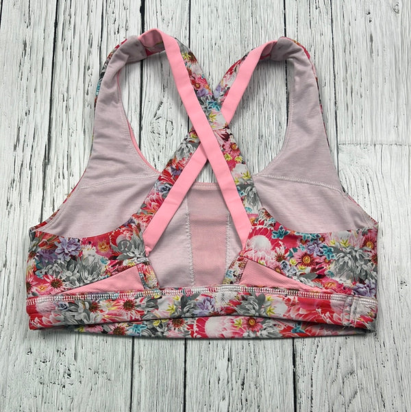 lululemon pink floral sports bra - Hers S/6