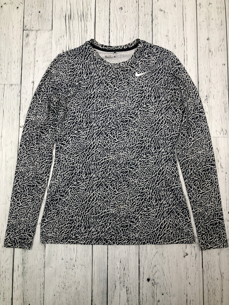Nike golf black white long sleeve shirt - Hers M