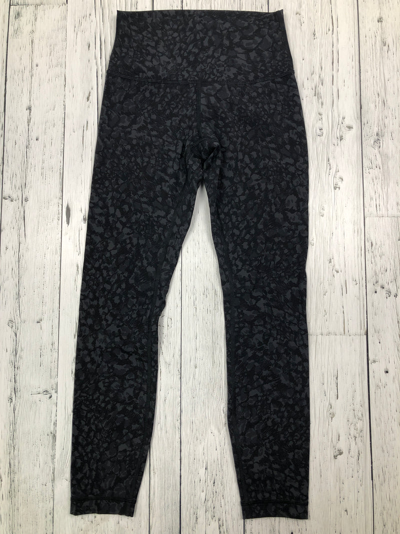 lululemon black patterned leggings - Hers S/4