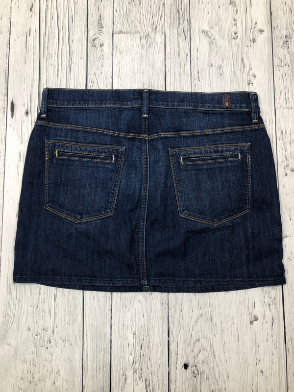 For all 7 mankind blue denim skirt - Hers S/28
