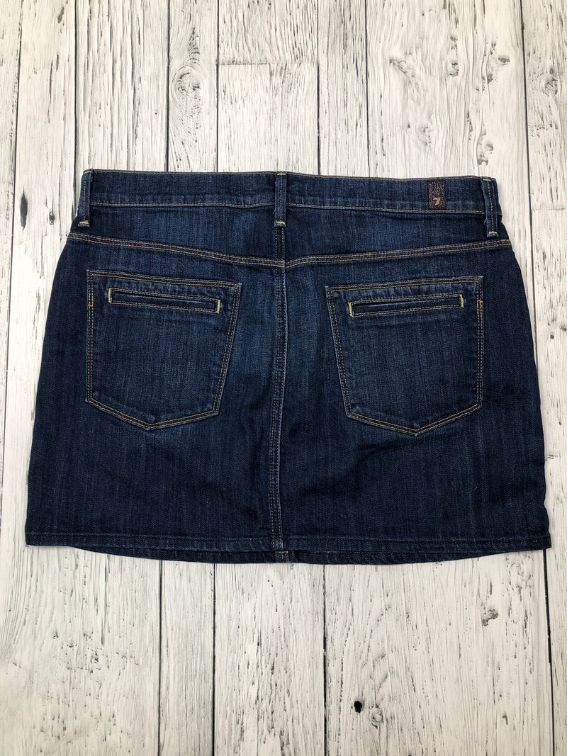 For all 7 mankind blue denim skirt - Hers S/28