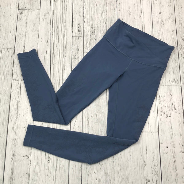 lululemon blue patterned leggings - Hers S/4