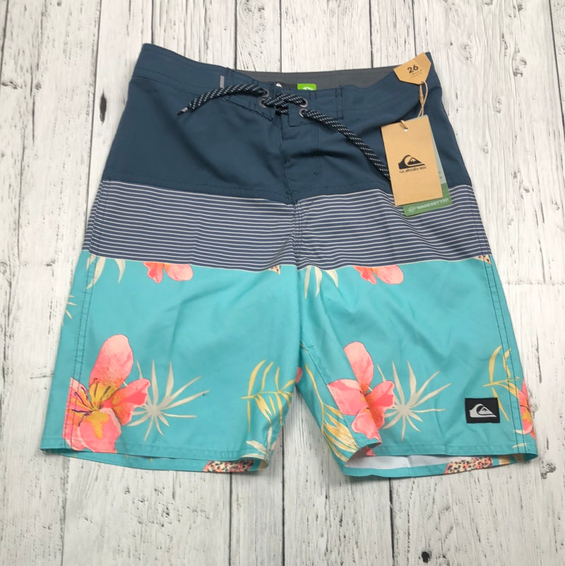 Quiksilver blue patterned swim shorts - Boys 12/26